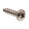 Prime-Line Sheet Metal Screw, #10 x 3/4 in, Plain Stainless Steel Pan Head Phillips Drive, 25 PK 9020289 - alternate 1